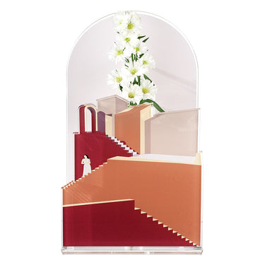 Vaso Blooming City Santorini Rosa
