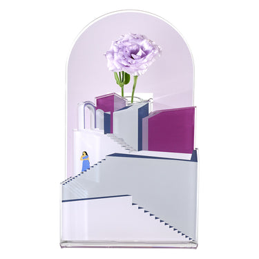 Vaso Blooming City Santorini Lilla
